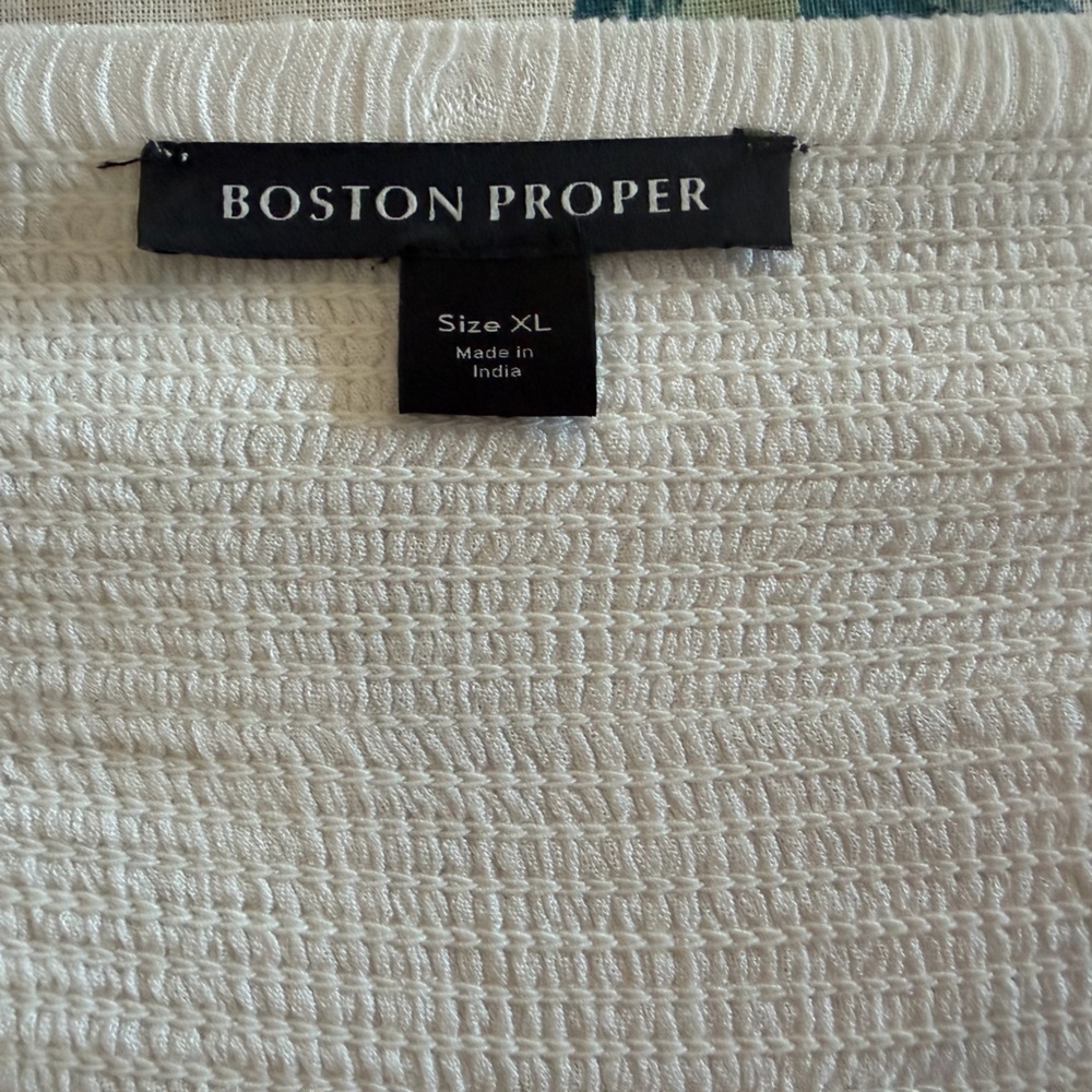 Boston Proper Sequin Polka Dot Maxi in White/Gold XL - Picture 2 of 6